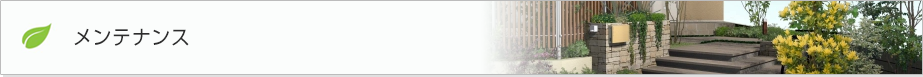 メンテナンス